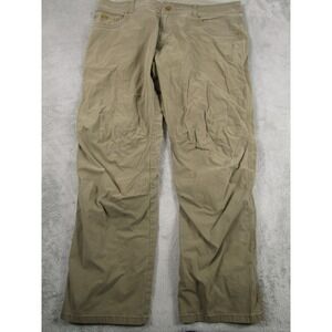Kuhl Jeans Mens‎ 40x32 Brown Revolvr Distressed Outdoor Workwear Pockets
